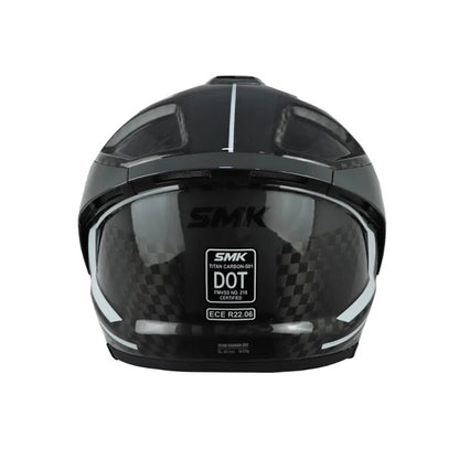 CASCO SMK TITAN CARBON NERO NEGRO GRIS BLANCO
