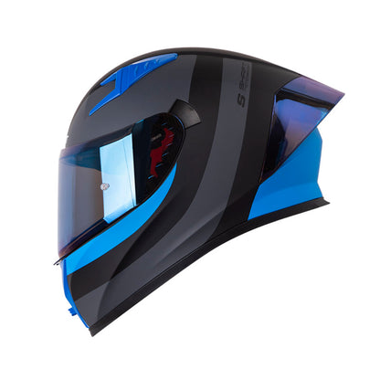 CASCO SHAFT SH-526SP EVO NARKAN MATE NEGRO AZUL IRIDIUM