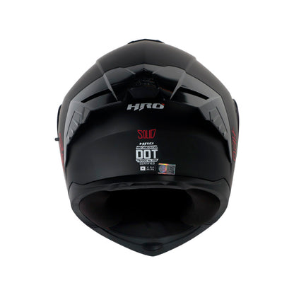 CASCO HRO HRO-3400DV SOLID MATE NEGRO ROJO VISOR IRIDIUM