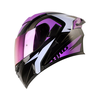CASCO HRO HRO-3400DV BREAKS NEGRO MORADO VISOR IRIDIUM