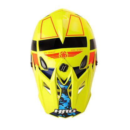 CASCO HRO HRO-MX03 ARM AMARILLO NEON NARANJA NEON