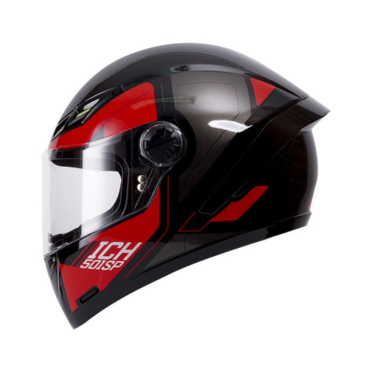 CASCO ICH-501SP CLASSY.K BRILLANTE NEGRO ROJO