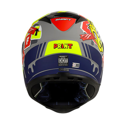 CASCO SHAFT SH-502 PRINT MATE NARDO AMARILLO VISOR PLATA