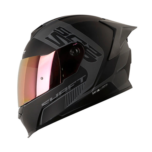 CASCO SHAFT SH-502SP SPIKES MATE GRIS OSCURO NEGRO IRIDIUM
