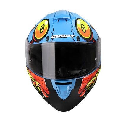 CASCO SHAFT SH-551 SGARY MATE NARANJA NEON AZUL