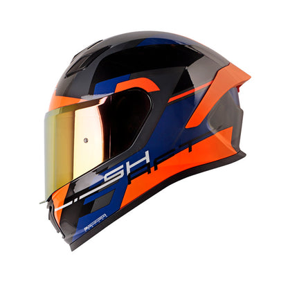CASCO SHAFT SH-559 CORPS GRIS OSCURO NARANJA NEON IRIDIUM