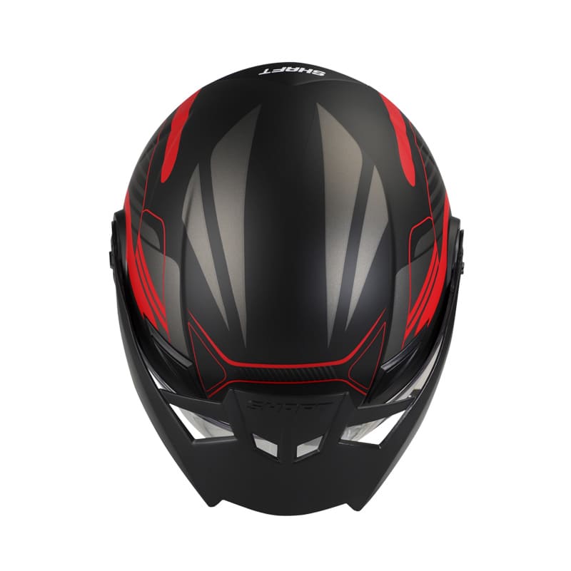 CASCO SHAFT SH-211 STRAY MATE NEGRO ROJO