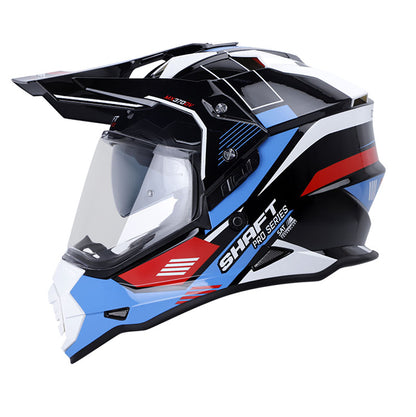 CASCO SHAFT SH-MX370DV PRO KAOS NEGRO BLANCO