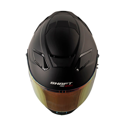 CASCO SHAFT SH-606SP PRO SOLID MATE NEGRO ROJO VISOR REVO
