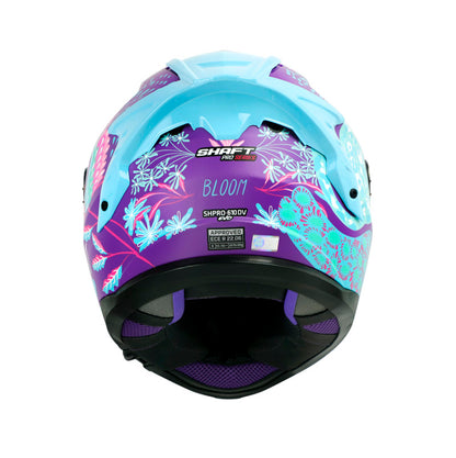 CASCO SHAFT SH-610EVO BLOOM MATE MORADO AZUL CANDY IRIDIUM