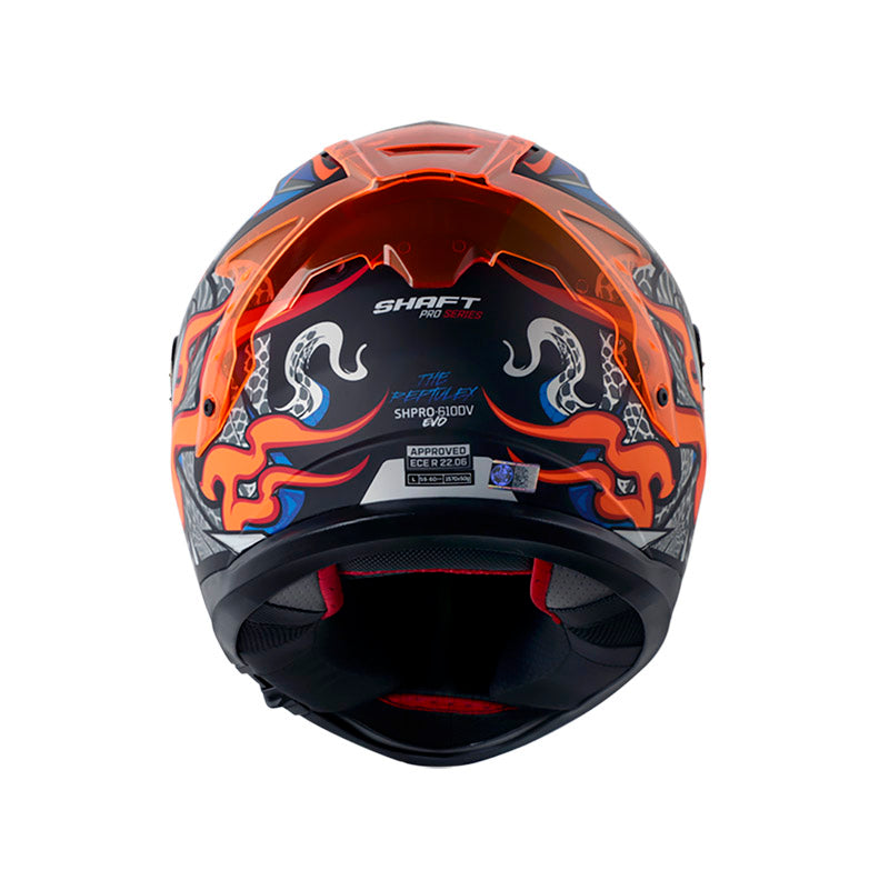 CASCO SHAFT SH-610EVO THE REPTULEX MATE NEGRO AZUL