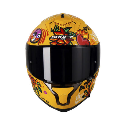 CASCO SHAFT SH-610DV PRO CANDELA AMARILLO NARANJA VISOR HUMO