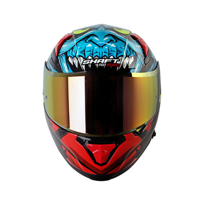 CASCO SHAFT SH-612DV PRO DRACULA NEGRO ROJO IRIDIUM
