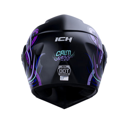 CASCO ICH ICH-3110S CALMNEZZ MATE NEGRO TURQUESA
