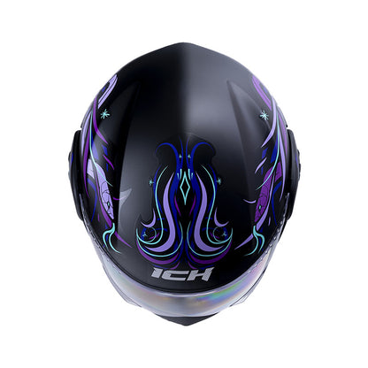 CASCO ICH ICH-3110S CALMNEZZ NEGRO TURQUESA