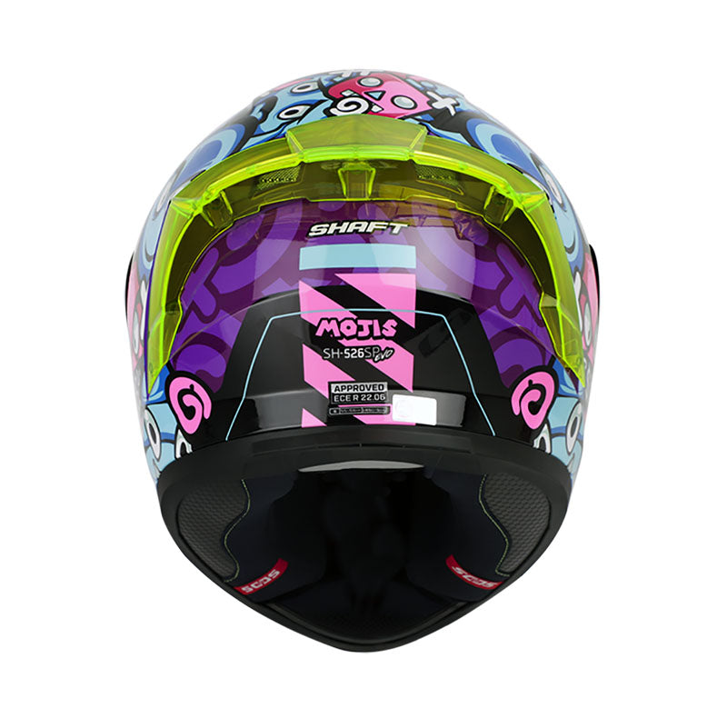 CASCO SHAFT SH-526SP MOJIS MORADO FUCSIA VISOR HUMO