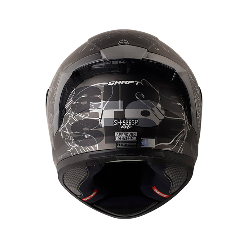 CASCO SHAFT SH-526SP EVO SIDE TO SIDE MATE GRIS OSCURO NEGRO