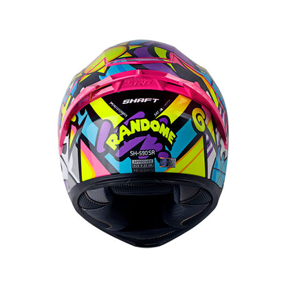 CASCO SHAFT SH-590SR RANDOME FUCSIA NEON AZUL IRIDIUM
