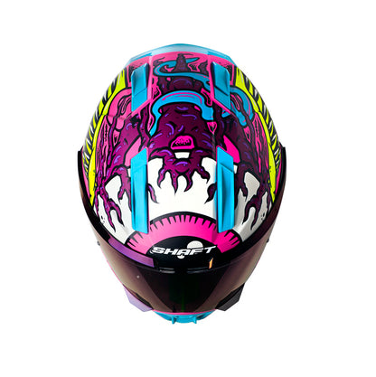 CASCO SHAFT SH-595 OLD SKULL MATE FUCSIA MORADO IRIDIUM