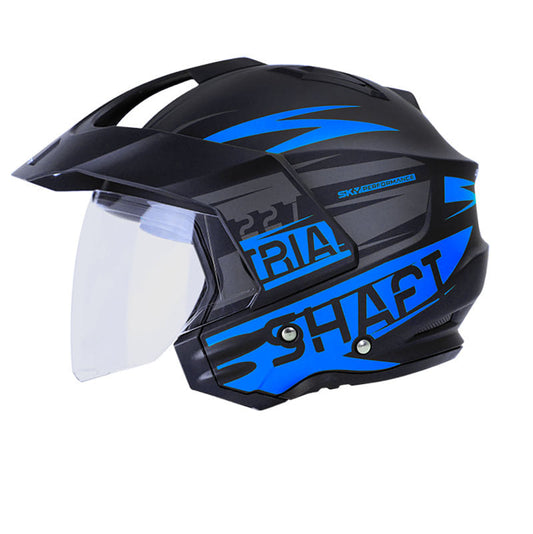CASCO SHAFT SH-227 SKUARE MATE NEGRO AZUL