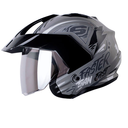 CASCO SHAFT SH-227 TRIAL SAME GRIS GRIS VISOR IRIDIUM