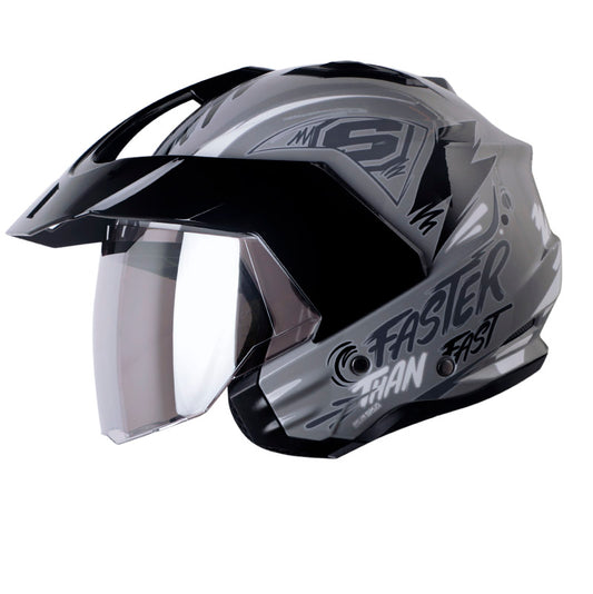 CASCO SHAFT SH-227 TRIAL SAME GRIS GRIS VISOR IRIDIUM