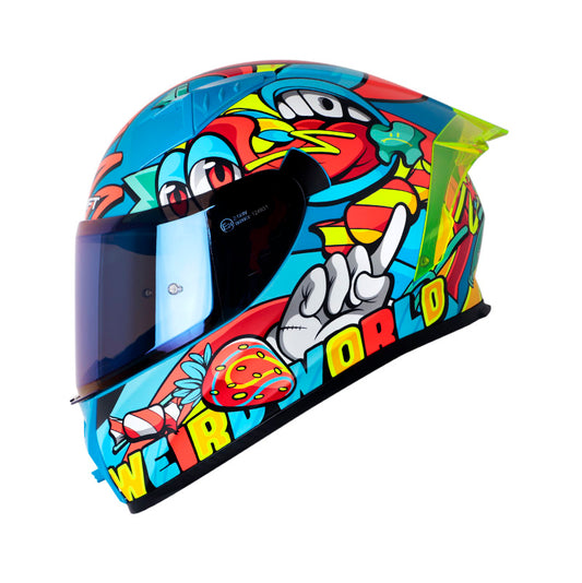 CASCO SHAFT SH-526SP EVO WEIRD MATE AZUL AZUL IRIDIUM