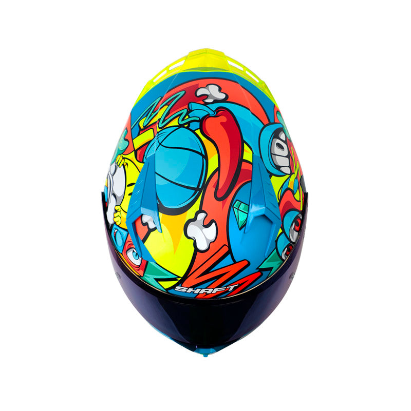 CASCO SHAFT SH-526SP EVO WEIRD MATE AZUL AZUL IRIDIUM