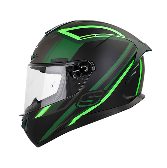 CASCO SHAFT SH-542GT POKAT MATE NEGRO VERDE NEON