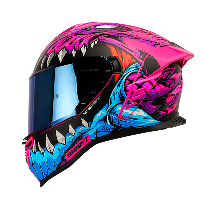 CASCO SHAFT SH-598GTR FEARX FUCSIA VISOR IRIDIUM