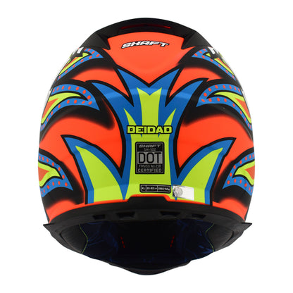 CASCO SHAFT SH-502 DEIDAD MATE NARANJA NEON AMARILLO NEON