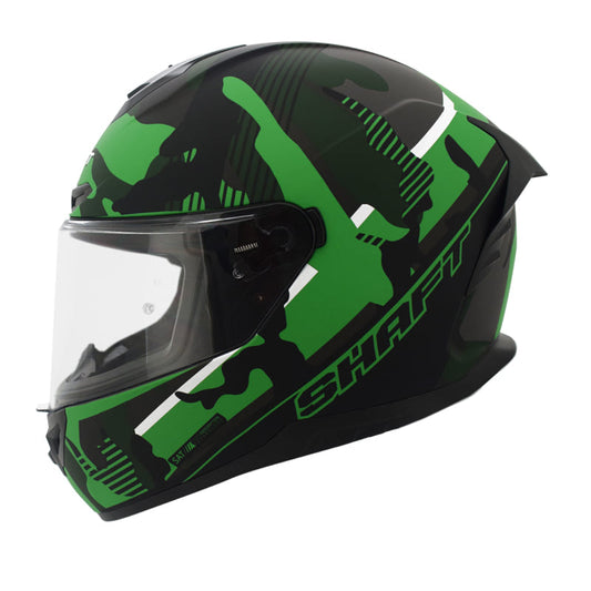 CASCO SHAFT SH-542GT THRILLA MATE NEGRO VERDE MILITAR