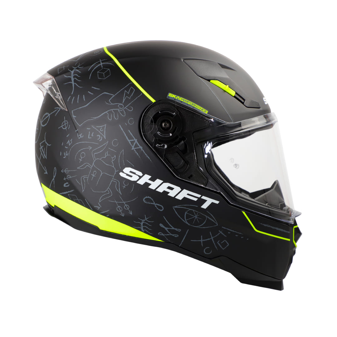 CASCO SHAFT SH-562 WITCHCRAFT MATE NEGRO AMARILLO NEON