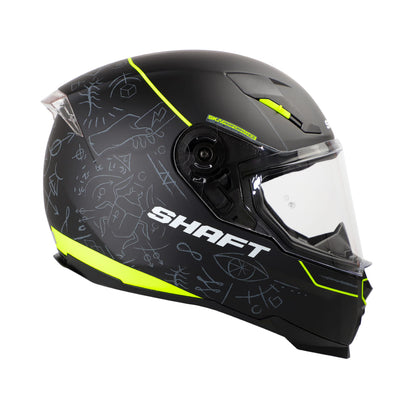 CASCO SHAFT SH-562 WITCHCRAFT MATE NEGRO AMARILLO NEON