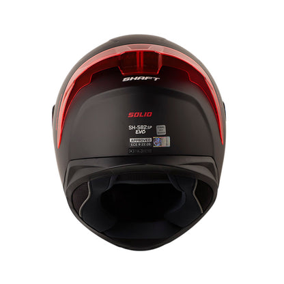 CASCO SHAFT SH-582SP EVO SOLID MATE NEGRO ROJO IRIDIUM
