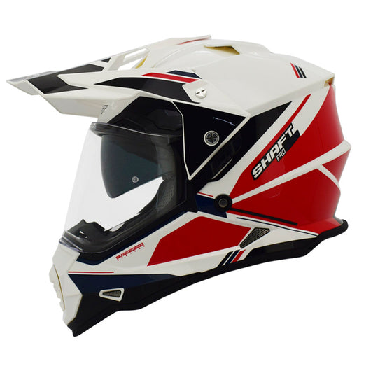 CASCO SHAFT SH-MX370DV PRO KRUSH BLANCO ROJO