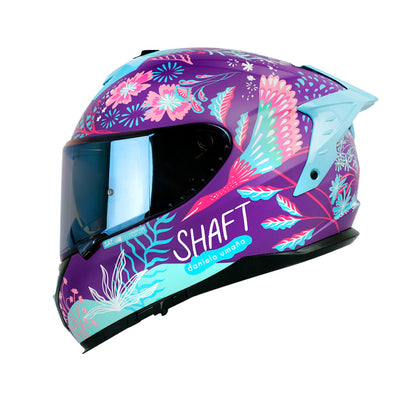 CASCO SHAFT SH-610EVO BLOOM MATE MORADO AZUL CANDY IRIDIUM