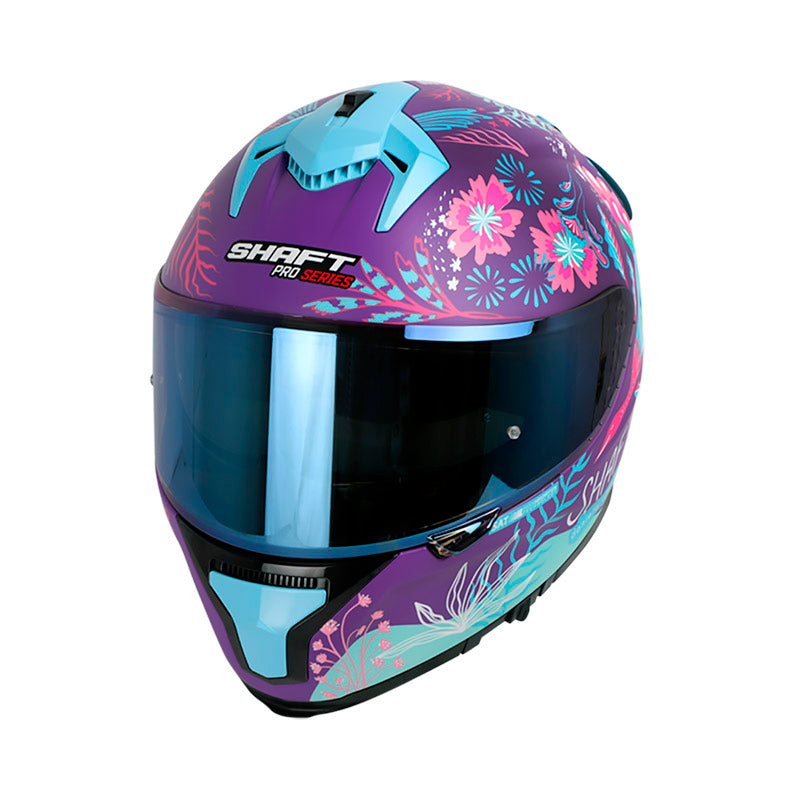 CASCO SHAFT SH-610EVO BLOOM MATE MORADO AZUL CANDY IRIDIUM