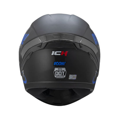 CASCO ICH ICH-501SP BOOM MATE NEGRO AZUL