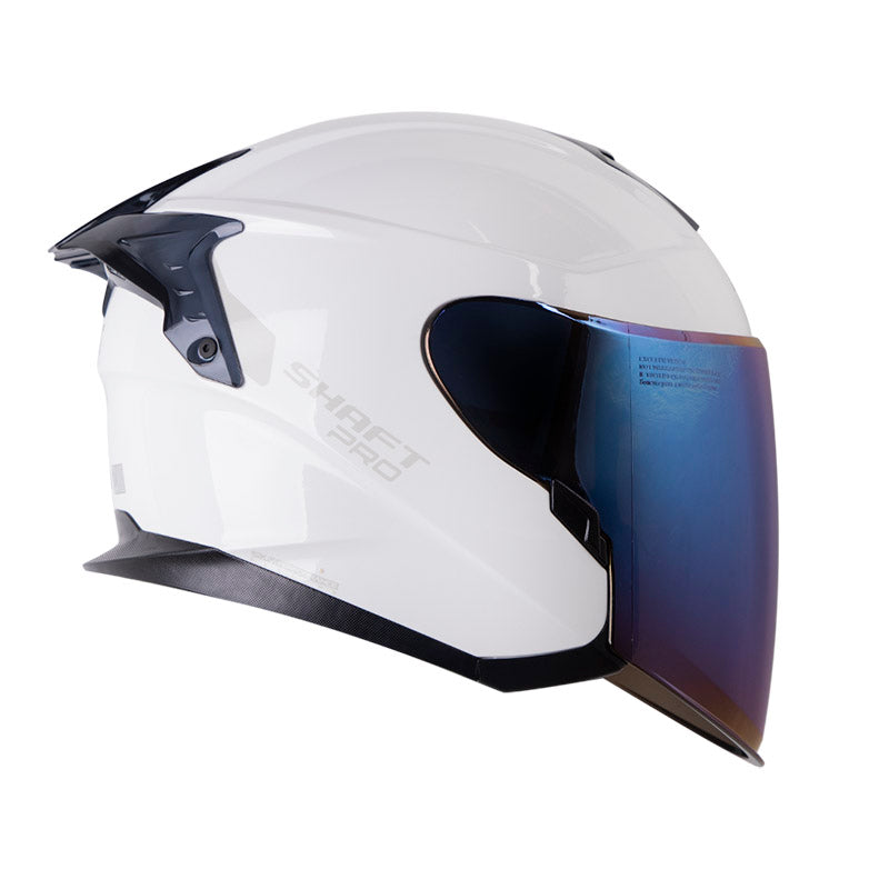 CASCO SHAFT SH-240DV PRO SOLID BLANCO GRIS VISOR IRIDIUM