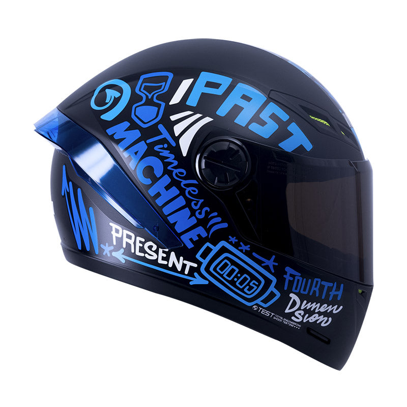 CASCO ICH ICH-501SP TIME TRAVEL MATE NEGRO AZUL HUMO