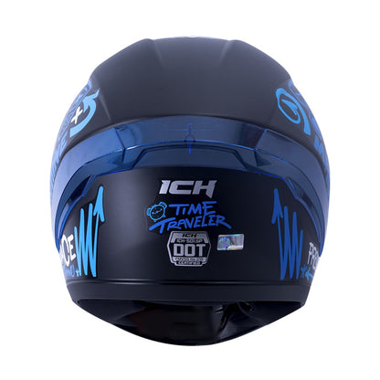 CASCO ICH ICH-501SP TIME TRAVEL MATE NEGRO AZUL HUMO