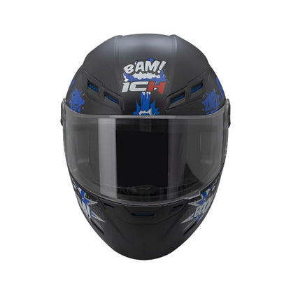 CASCO ICH ICH-501SP BOOM MATE NEGRO AZUL