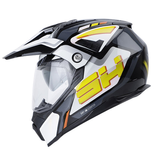 CASCO SHAFT SH-MX380DV FRONTOURE NEGRO AMARILLO NEON
