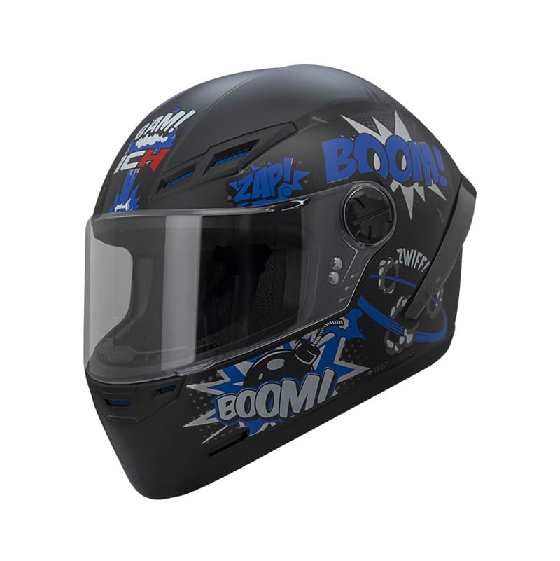 CASCO ICH ICH-501SP BOOM MATE NEGRO AZUL