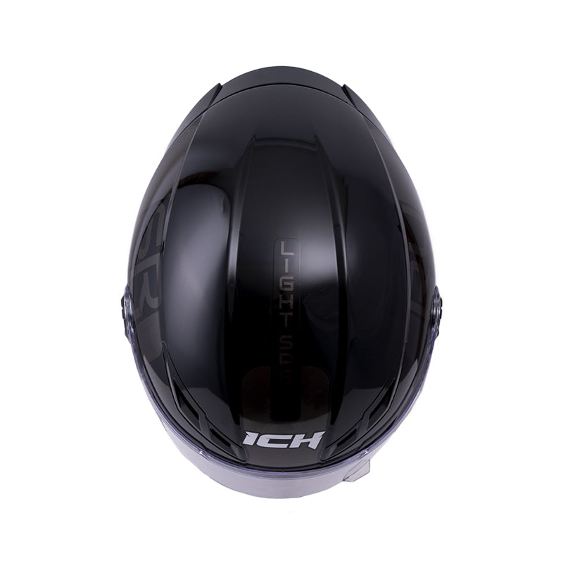 CASCO ICH ICH-501SP DOPE MATE NEGRO GRIS VISOR HUMO