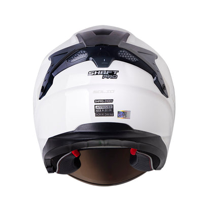 CASCO SHAFT SH-240DV PRO SOLID BLANCO GRIS VISOR IRIDIUM