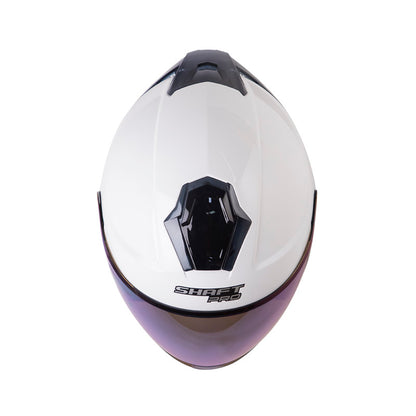 CASCO SHAFT SH-240DV PRO SOLID BLANCO GRIS VISOR IRIDIUM