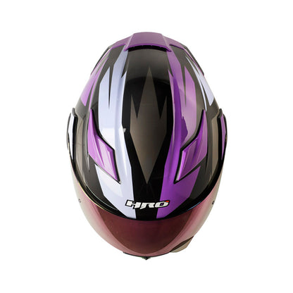 CASCO HRO HRO-3400DV BREAKS NEGRO MORADO VISOR IRIDIUM