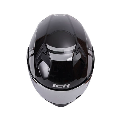 CASCO ICH ICH-3120DV BAGNAIA BRILLANTE NEGRO GRIS VISOR PLAT